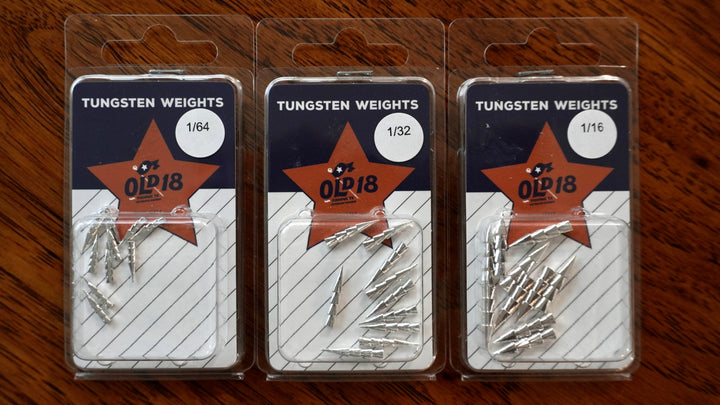 Tungsten Weights / JP Nail Sinker Silver